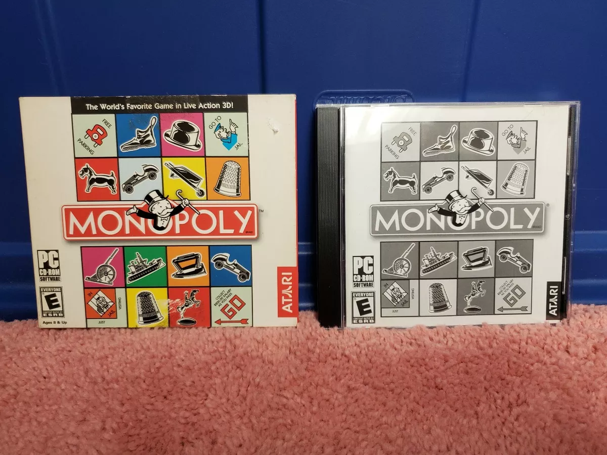 Monopoly PC Game (Atari, 2004) Computer Game Disc W/ Manual and Case