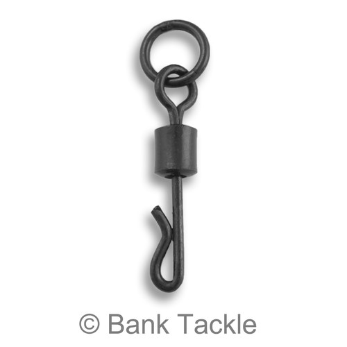 Quick Change Flexi Ring Swivels Größe 8 und 11 Karpfen Angelgerät schwarz Rig Link - Bild 7 von 10