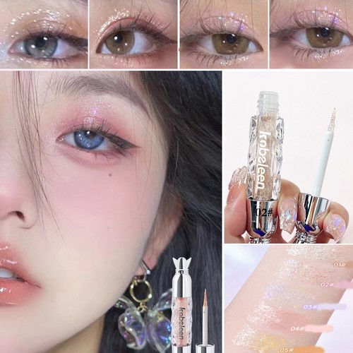 Makeup Liquid Eyeshadow Glitter Eyeshadow Highlighter Cosmetics Long Lasting ~ - Picture 4 of 27