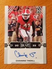 2022 Leaf Draft Autographs Channing Tindall Georgia Rookie
