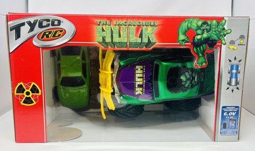 MINT NEW 2002 MARVEL INCREDIBLE HULK TYCO RC MONSTER JAM TRUCK MATTEL WHEELS MIB - Picture 7 of 24