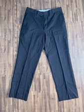 Kirkland Signature Men's Dress Pants Black Flat Front Size W34 x L30