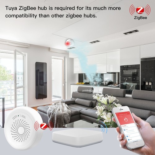 Smart Gas Leak Detector Combustible Methane Sound Alarm Sensor Tuya Zigbee APP - Picture 9 of 16