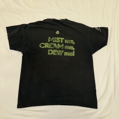 Vintage 90s Tullamore Dew and Cream Me Irish Whiskey St Patrick s Shirt HOLES XL