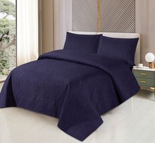 Pinsonic Designed Solid Color Bedspreads in Double King size with Sheet Optional