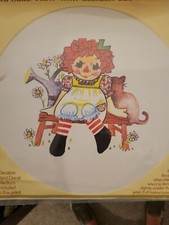 Vintage Raggedy Ann Liftable Print with Decalon Decal Medium