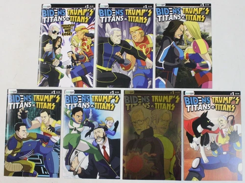 Bidens Titans vs Trumps Titans #1 Cover A B C D E F G Set LTD Variants Keenspot