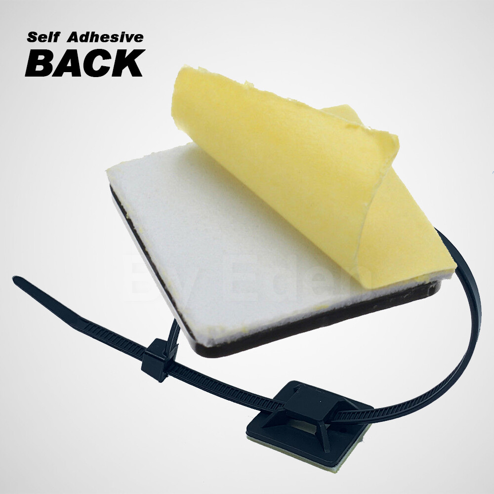 Self Adhesive Cable Tie Mounts Clips Cord Wire Cable Sticky Base Pad