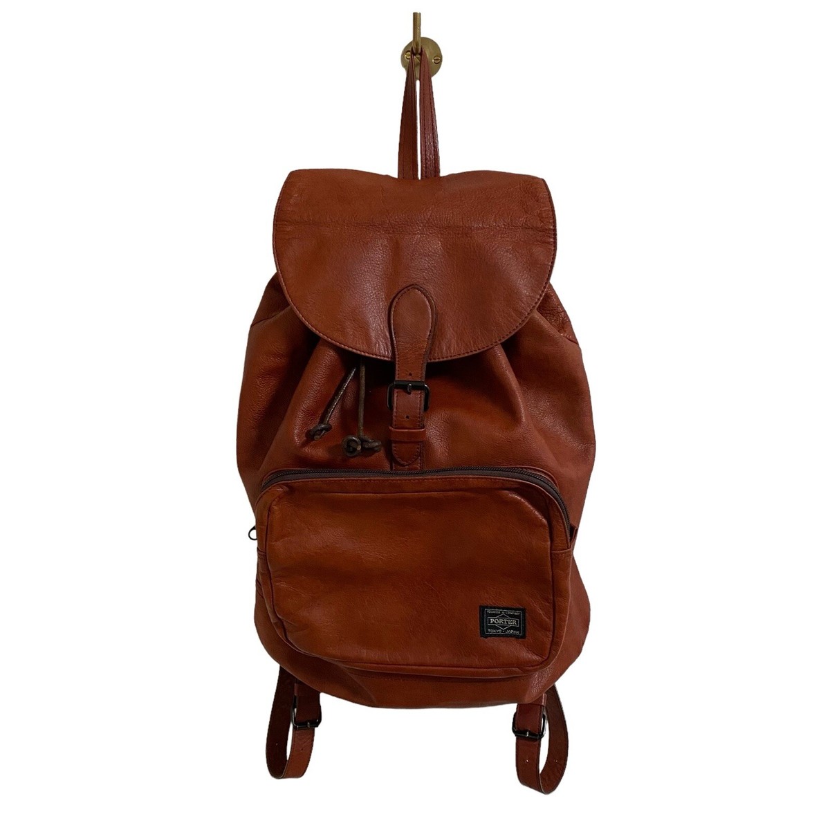 PORTER CORTINA Leather Backpack Bag Brown Yoshida Co. JAPAN PORTER CORTINA Leather Backpack Bag Brown Yoshida Co. JAPAN