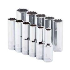 Husky 12 In. Drive Deep Sae Socket Set 11-piece Husky 12 In. Drive Deep Sae Socket Set 11-piece