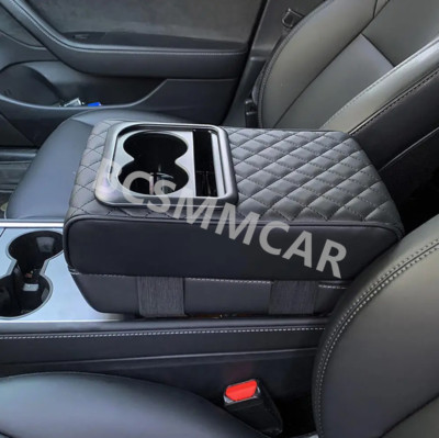Car Center Console Armrest Cover Cushion Arm Rest Protective Mat Pad Organizer