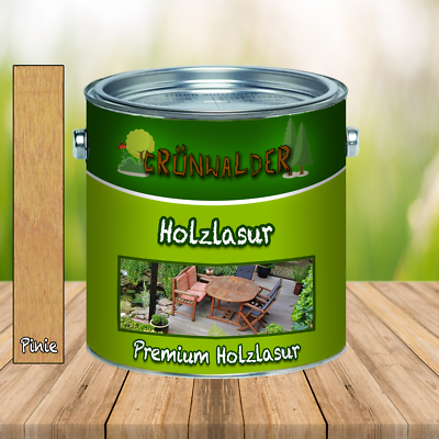 Grünwalder Holz-Lasur Premium Terrassen-Öl Aromatenfreie Alkydharz-Basis Verhindert Verfärbungen Des Holzuntergrundes Schon Nach Dem Ersten Anstrich (10 L, Farblos