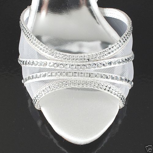 Neu im Karton $ 315 Badgley Mischka Glynn Hochzeit Braut D'orsay Sandalen Pumpschuhe weiß 8 - Bild 4 von 6