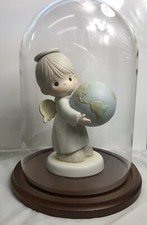 RARE Large Precious Moments Figurine He&rsquo;s got the whole world in his hands LE