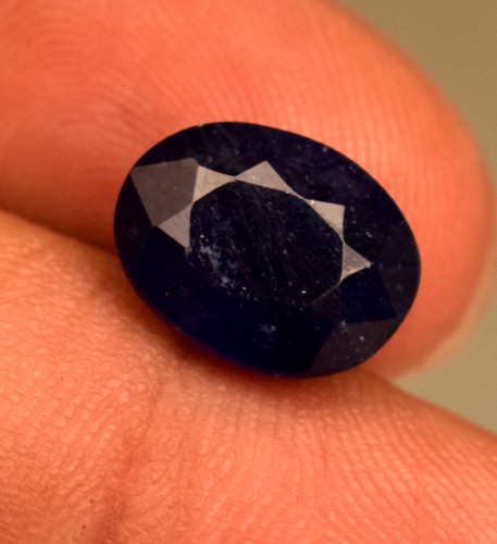 Natural Blue Sapphire 4.40 Ct Certified Oval Cut Loose Gemstone - Picture 4 of 5