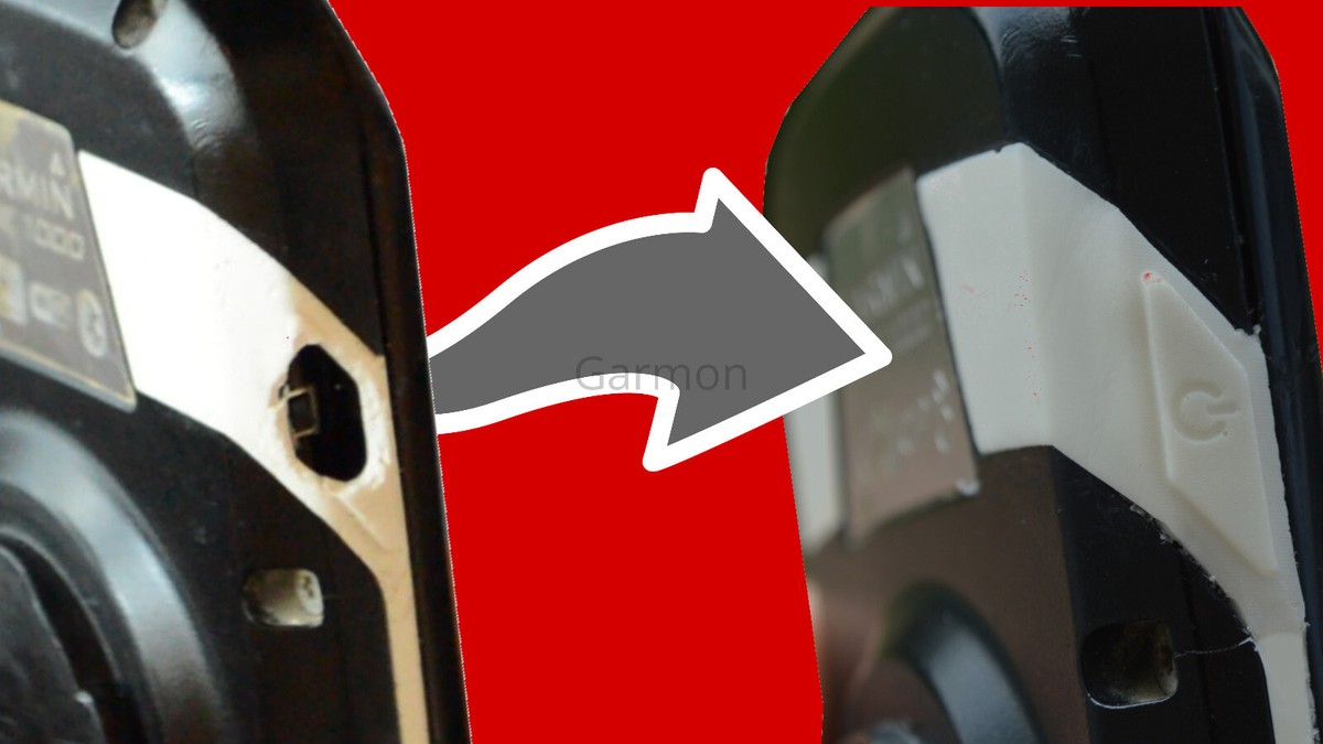 Power button for Garmin Edge 1000 (E10BW) Glue to back case cover