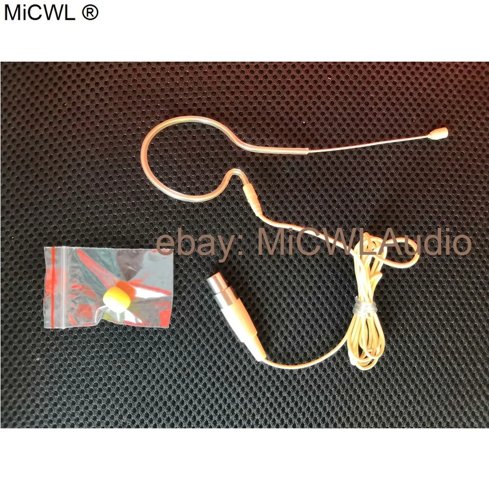 Pro Earset Headset Mic for AKG Samson Wireless Systems Mini XLR 3Pin Beige Color - Image 3 of 3