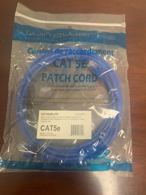 Wirewerks - CAT 5E Patch Cord - CAT-5EABL-010