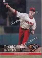 2022 Fresno Grizzlies McCade Brown RC Rookie Colorado Rockies