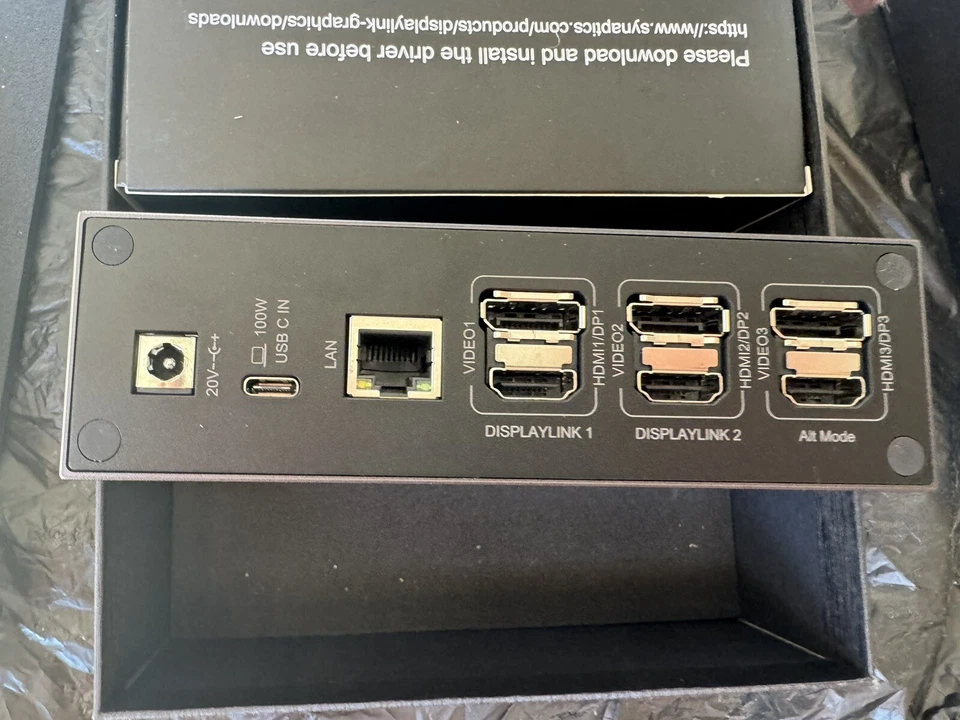 Iviin D6919 100W USB-C docking station triple 4k display 1gbps ethernet 3.5mm 19 - Image 4 of 4