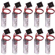10pcs TOSHIBA ER6VC3N ER6V/3.6V 2Ah+JAE5PIN The PLC battery CNC for Yaskawa