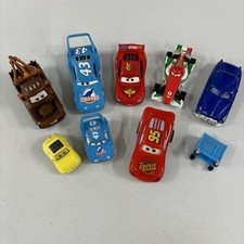 Disney Pixar Cars Lot of 7 Toolbox Lightning, TowMater, Dinoco, Doc, Francesco