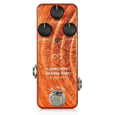 One Control Fluorescent Orange AIAB OC-FOAIABn BJF Series Distortion Pedal NEW!
