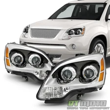 2007-2012 GMC Acadia Projector Headlights Headlamps Replacement Left+Right Set