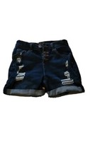 Justice Youth Teen Size 16 Jean Denim Distressed Shorts