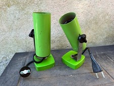 TARGETTI Sankey coppia appliques-faretti da muro anni 70 verde brillante