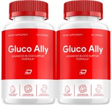 (2 Pack) Gluco Ally Blood Support Capsules - Gluco Ally Advanced Supplement