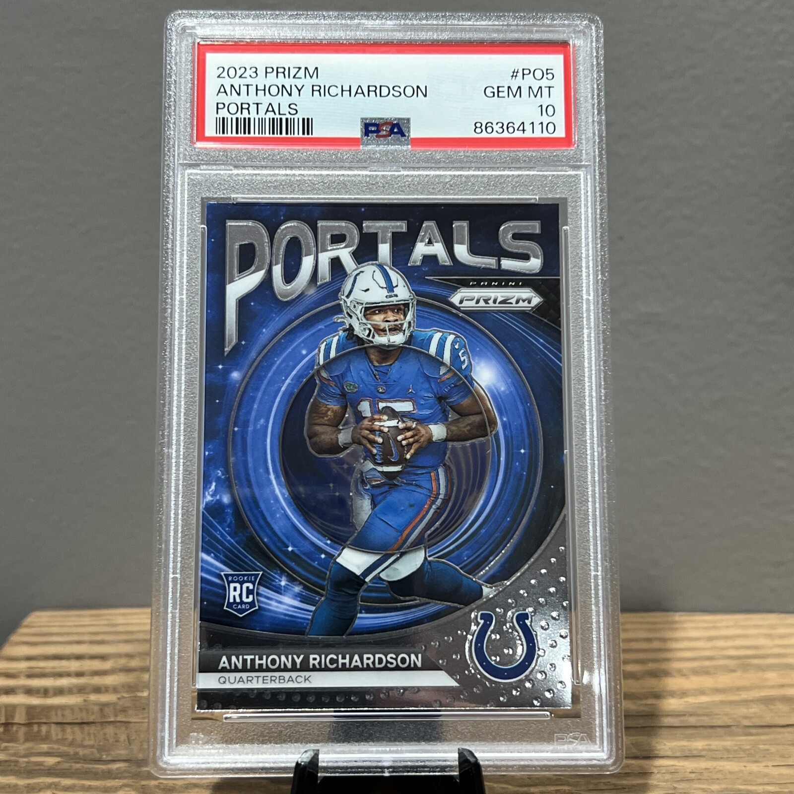 2023 Panini Prizm Portals Anthony Richardson Colts RC Rookie PSA 10 GEM MINT