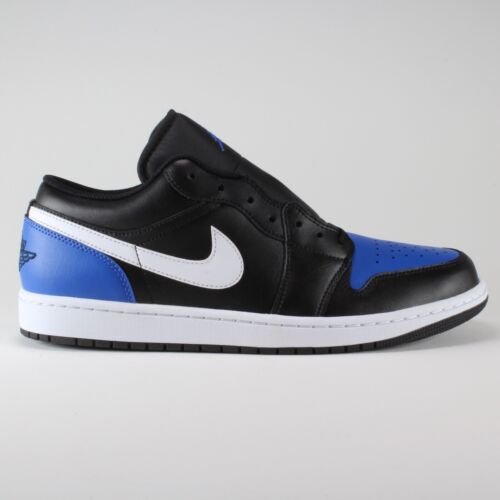 Nike Air Jordan 1 Low 'Black Royal Toe' Blue 553558-042 Men's Size 11.5 Shoes - Picture 11 of 13