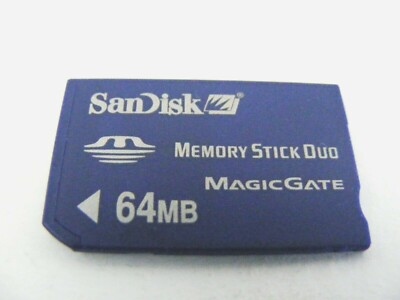 64MB Memory Stick Duo Card ( 64MB MS Duo Karte ) SanDisk Neu