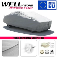WELLvisors All Weather Car Cover 3-6899388CE For 1966-1977 BMW 2002 Ti Tii