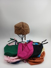 Lot Of 12 Surgical Tie Back Hats Head Covers Assorted Solid Hospitality Chef