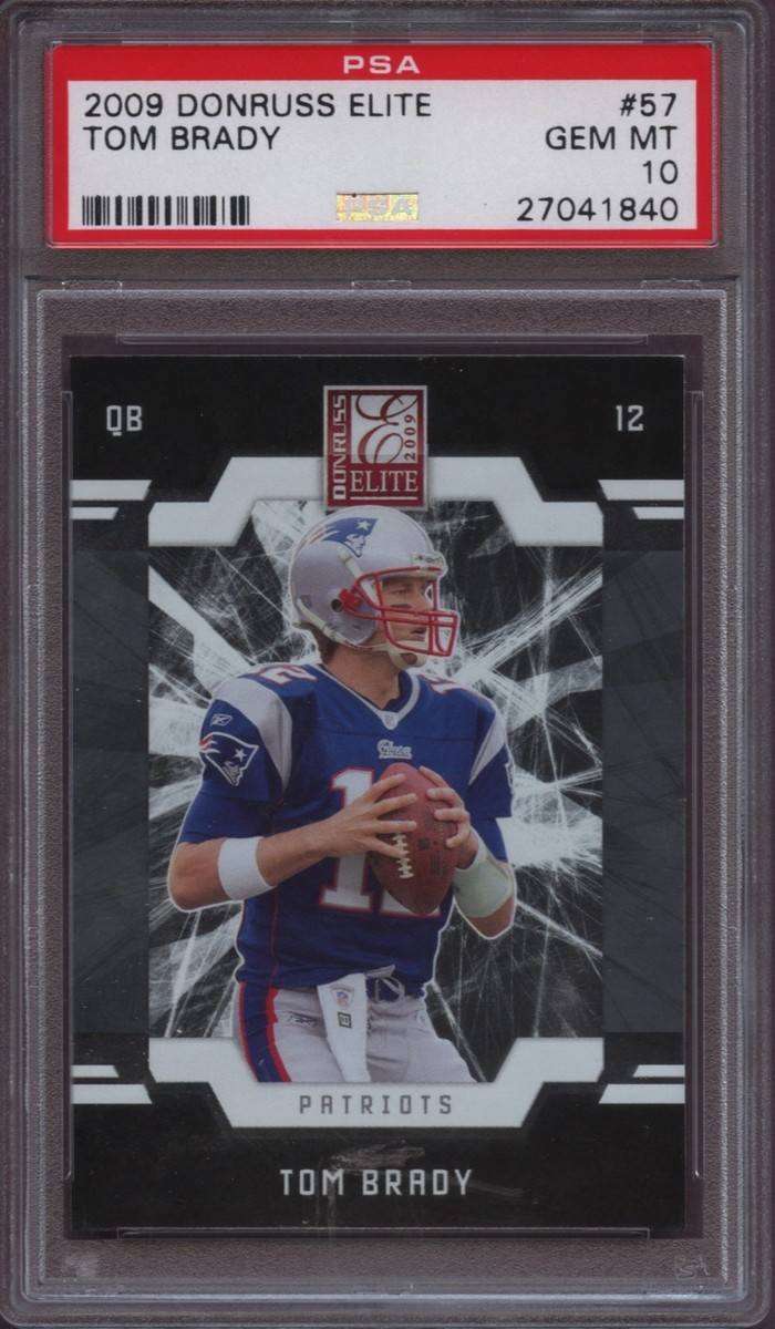 2009 Donruss Elite 57 Tom Brady PSA 10 Gem Mint Pop 11 | eBay