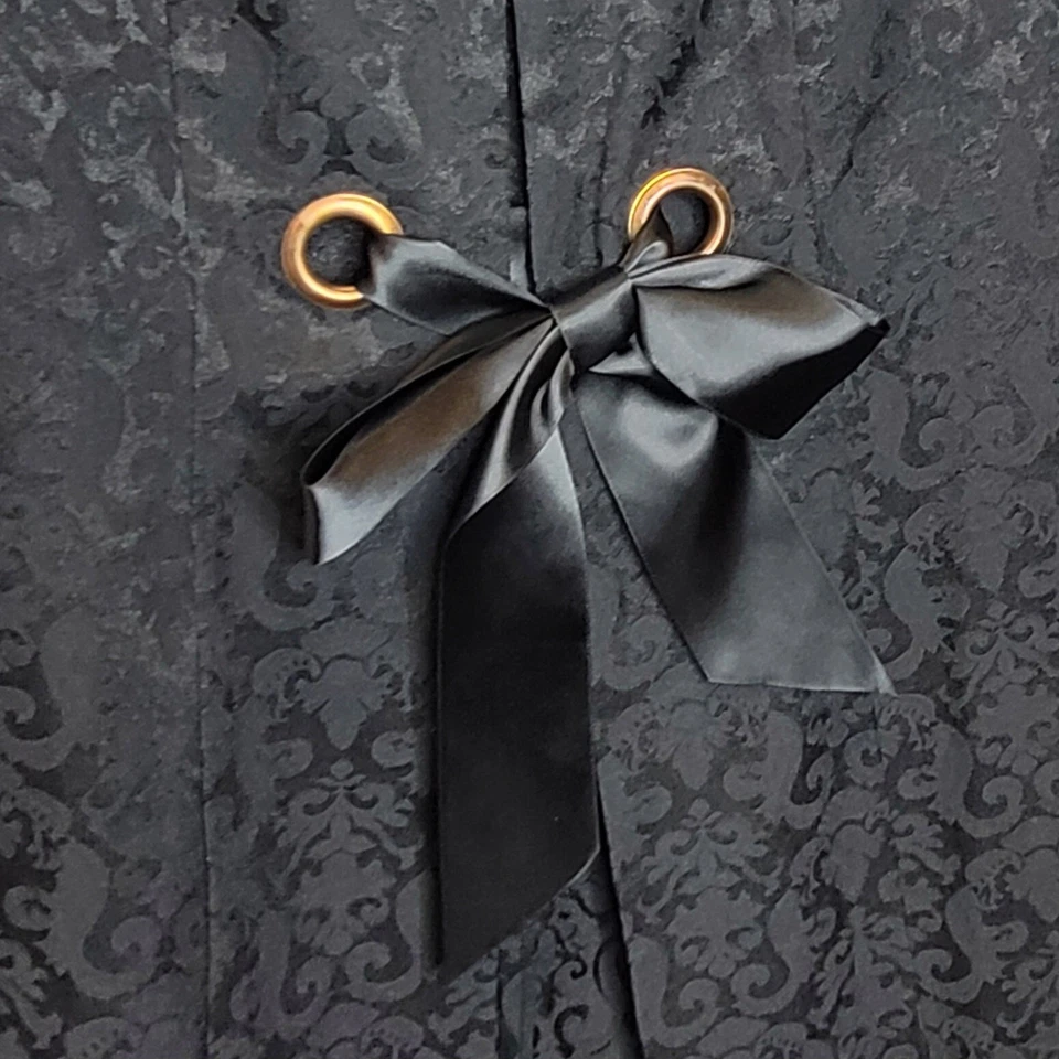 Vtg Whimsigoth Brocade Jacket PS Witchy Steampunk Dark Fairy Goth Victorian - Image 3 of 4