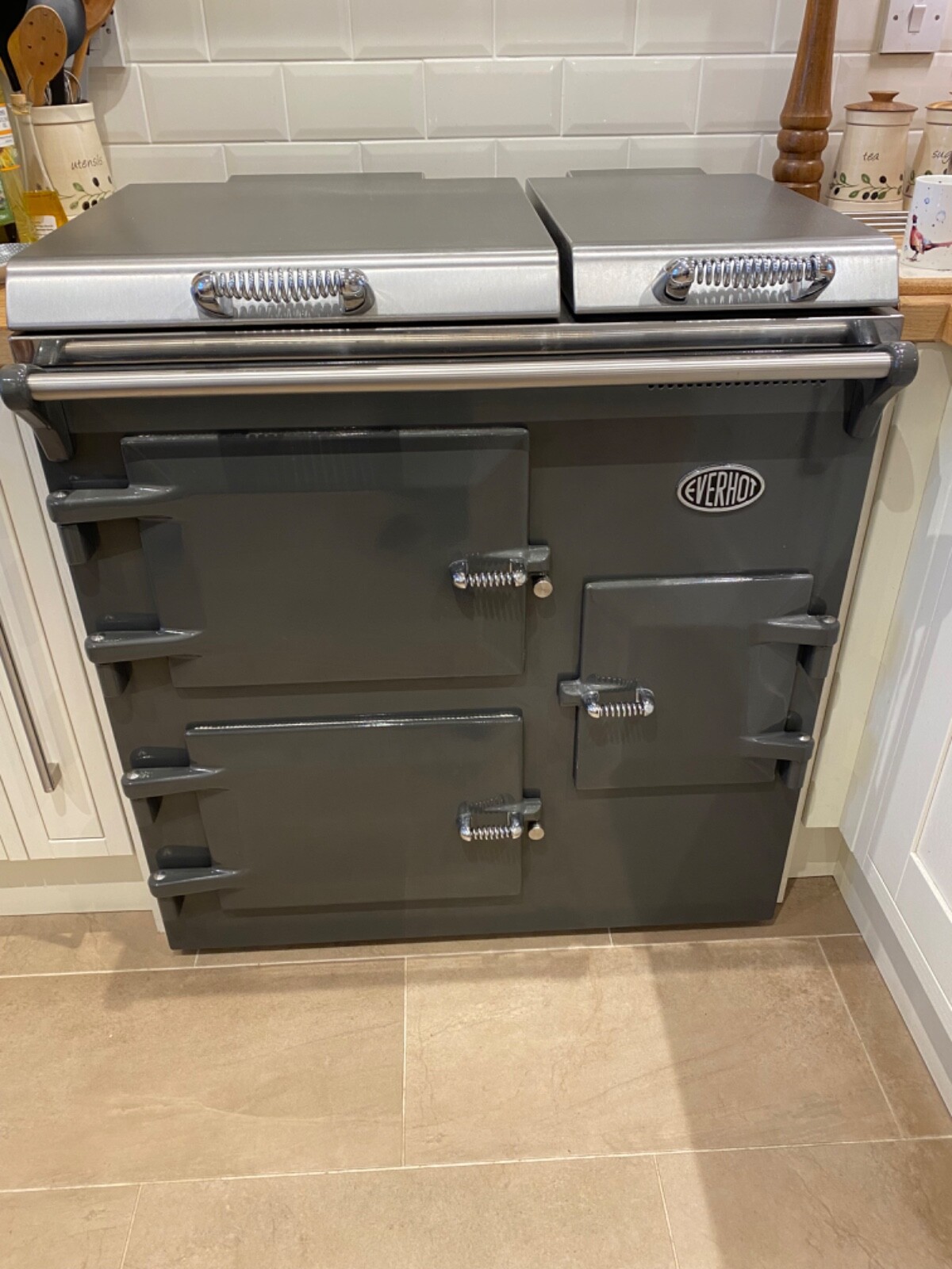 Everhot 90i ECO Friendly All electric 13 AMP Range cooker in graphite