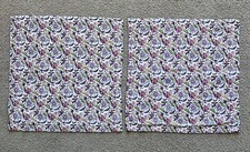 18" X 18" Floral DECORATIVE THROW PILLOW Covers Set of TWO Envelope Back