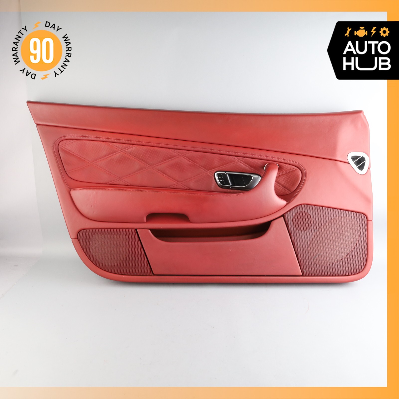 03-10 Bentley Continental GT Left Driver Side Interior Door Panel Red OEM 73k