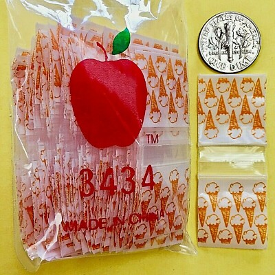 3434 MINI ZIPSEAL DESIGN BAGS 3/4