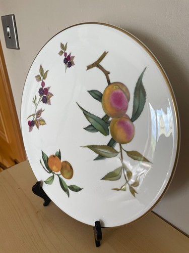 Royal Worcester Bone China Arden Gateau Cake Plate Platter Evesham Design - Picture 5 of 7