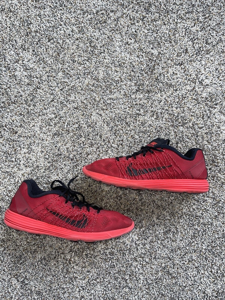 Nike Lunaracer+ 3 Red/Black 554675-307 Men's Size 13 running Shoes