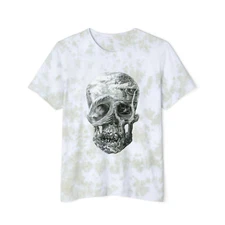 Outlaw Surf Gray Skull Tie-Dyed T-Shirt