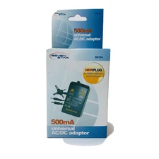 AC DC Power Adapter 500ma Adaptor 220 110 Volt Multi Connector Ends Universal