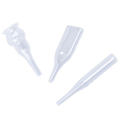 3Pcs/Set Blackhead Removal Glass Pipes Face Pore Cleanser Vacuum Extrac-OY _cn
