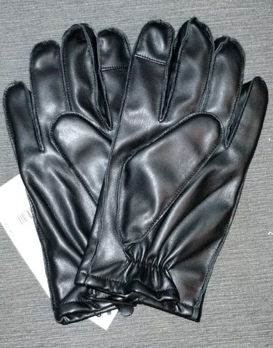 NWT Calvin Klein Black Gloves Size Large w/ Tech Fingers MSRP: $88 NEW with Tags - Picture 4 of 8