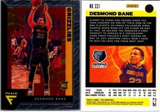 2020-21 Panini Flux Basketball  #221 Desmond Bane Rookie 7509