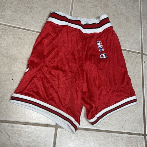 VINTAGE CHICAGO BULLS #23 MICHAEL JORDAN CHAMPION JERSEY & SHORTS SZ M 10-12 - Picture 15 of 19